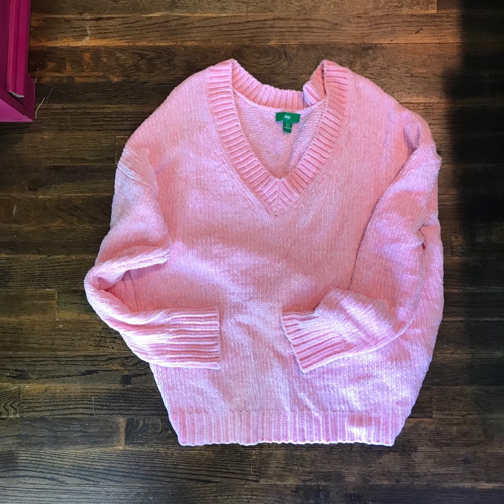 Pink oversized sweater bubblegum pink Sz XL